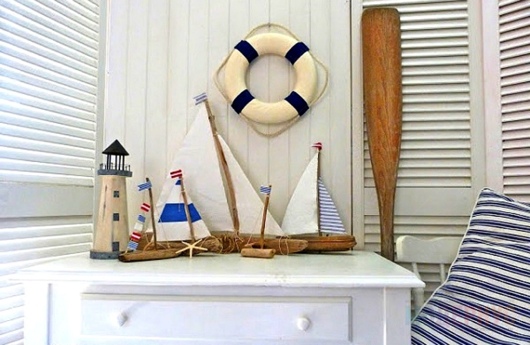 Декор в морском стиле для интерьера детской комнаты фото 1