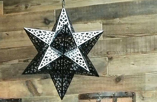 подвесной светильник Star of David дизайн Ajur-74 фото 3
