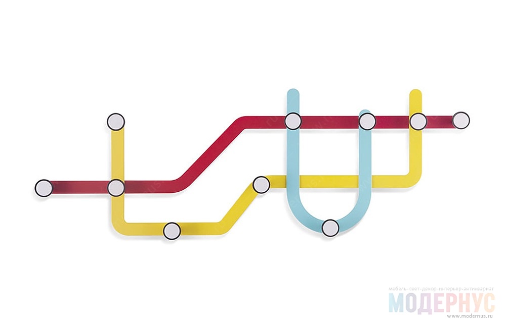 дизайнерская вешалка Subway модель от Umbra в интерьере, фото 1