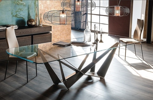 обеденный стол Scorpio Glass дизайн Модернус фото 5
