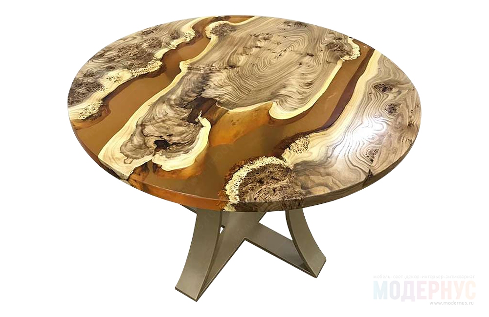 дизайнерский стол Gold Round в магазине Модернус, фото 1