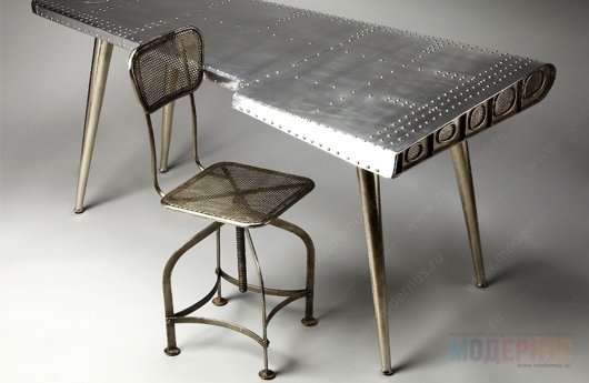 Реплики знаменитого дизайнерского стола и стульев из металла, фото 10