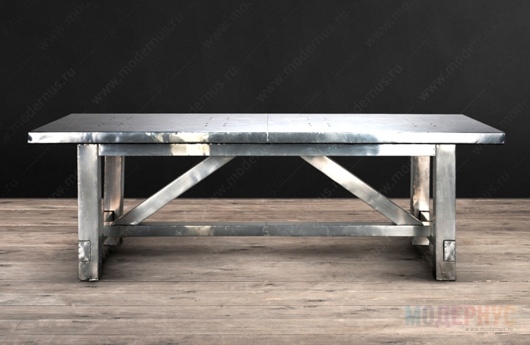 Реплика знаменитого дизайнерского стола из металла с заклепками, фото 13