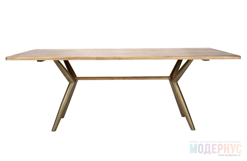 дизайнерский стол Brass Metal в магазине Модернус в интерьере, фото 1