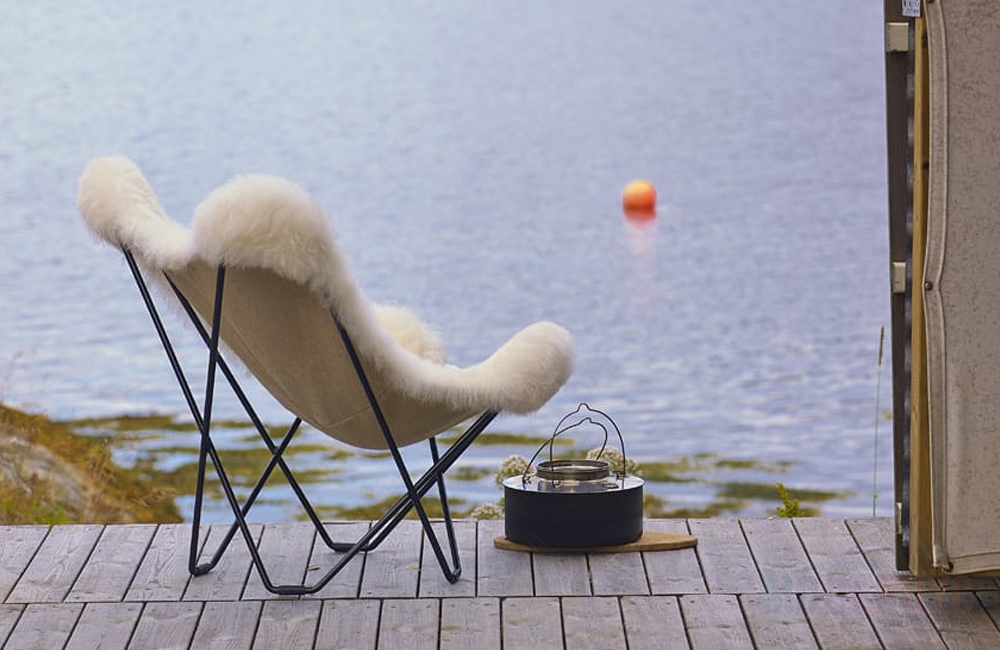 дизайнерское кресло Iceland Sheepskin модель от Cuero Design, фото 4
