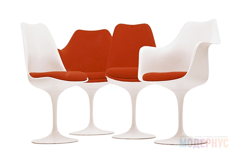 дизайнерский стул Tulip C One модель от Eero Saarinen в интерьере, фото 6
