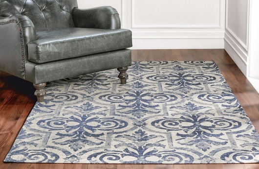 напольный ковер Ashiyan Navy модель Carpet Decor фото 3