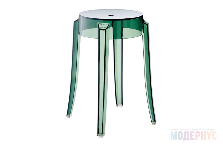 дизайнерский барный стул Low Ghost модель от Philippe Starck в интерьере, фото 1