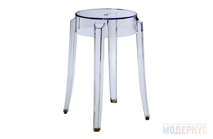 дизайнерский барный стул Low Ghost модель от Philippe Starck в интерьере, фото 5