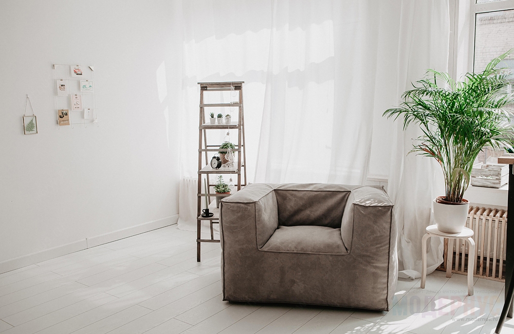 дизайнерское кресло Flat Velur модель от Chillone в интерьере, фото 3