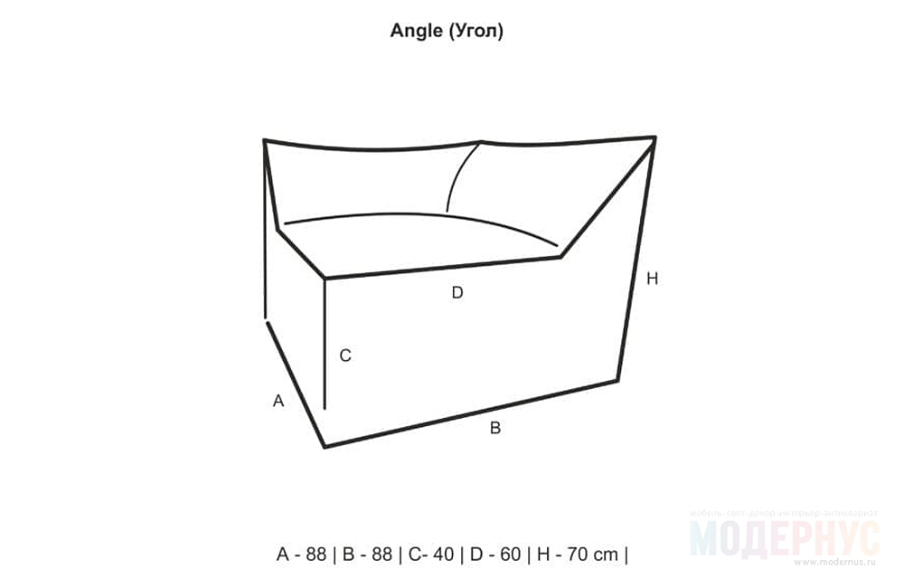 дизайнерский диван Angle 3mod модель от Chillone, фото 4