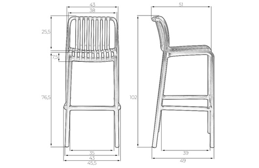 барный стул Chloe дизайн Модернус фото 5