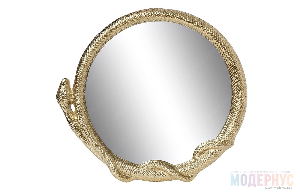дизайнерское зеркало Snake Mini в магазине Модернус в интерьере, фото 1