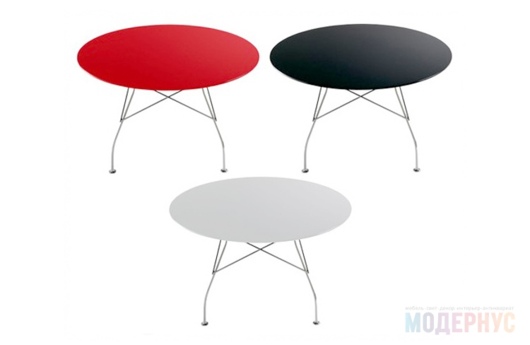 кухонный стол Glossy Round дизайн Antonio Citterio фото 3
