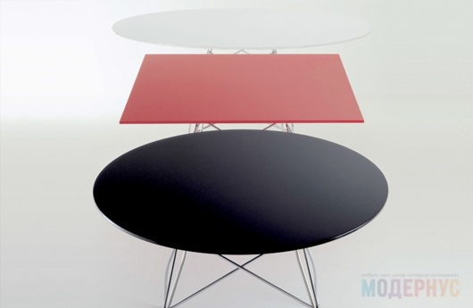 кухонный стол Glossy Round дизайн Antonio Citterio фото 5