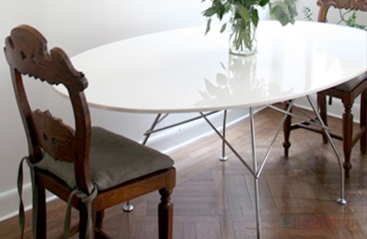 обеденный стол Glossy Table Oval дизайн Antonio Citterio фото 3
