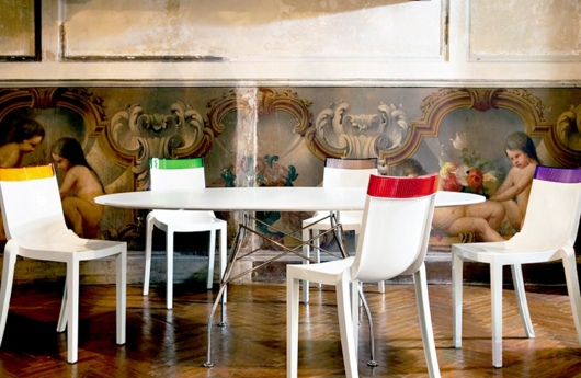 обеденный стол Glossy Table Oval дизайн Antonio Citterio фото 5