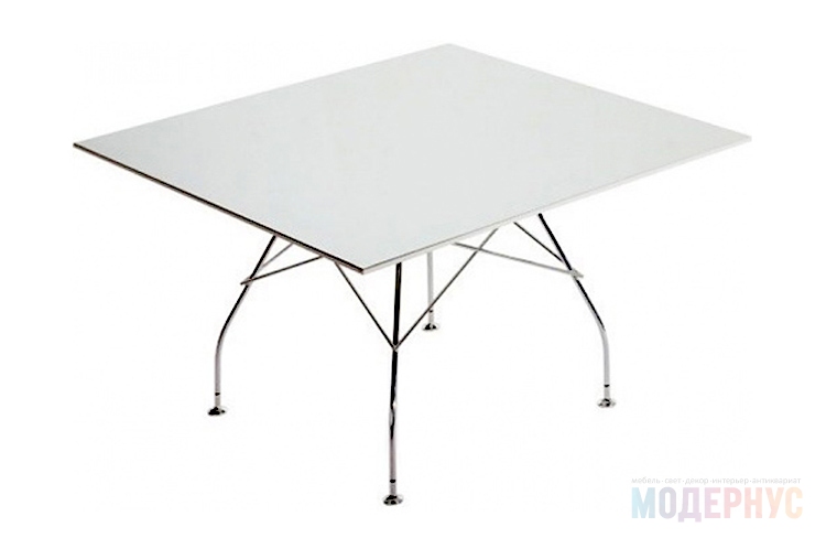 дизайнерский стол Glossy Table Square модель от Antonio Citterio в интерьере, фото 1