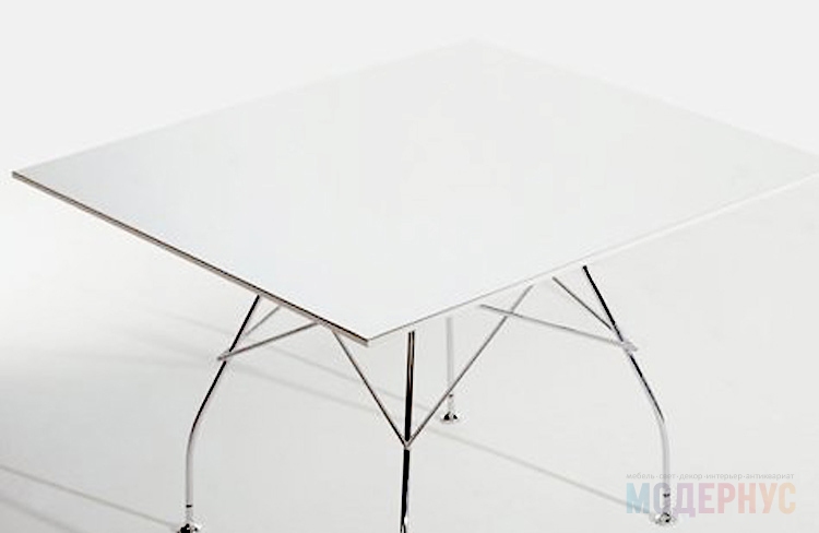 дизайнерский стол Glossy Table Square модель от Antonio Citterio в интерьере, фото 4