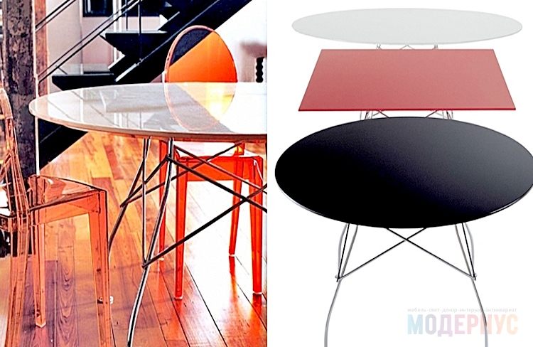дизайнерский стол Glossy Table Square модель от Antonio Citterio, фото 5