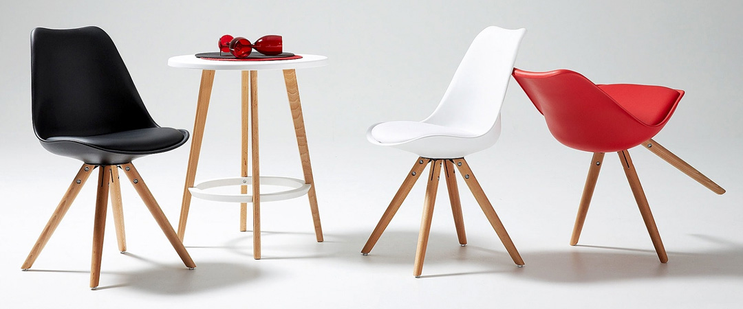 Дизайнерские стулья из пластика в интерьере