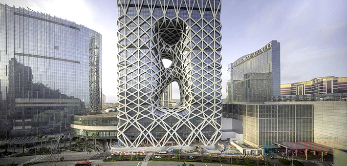 Первый в мире небоскреб Morpheus с экзоскелетом от Zaha Hadid Architects