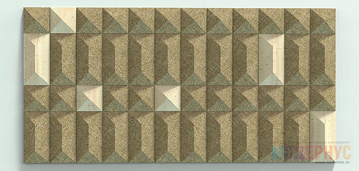 Плитка из еловых иголок Trento от дизайнеров Тани и Мишы Репиных на выставке Batiman Russia, фото 4