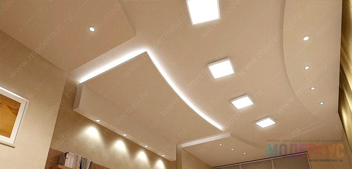 Лучшие точечные светильники для натяжного потолка в интерьере