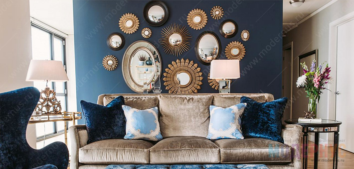 Дизайнерское зеркало для украшения интерьера дома