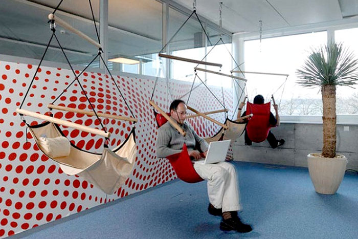 Необычные и безумные интерьеры офисов Google Швейцария Цюрих