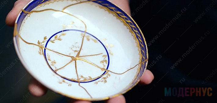 Необычная техника создания декора Kintsugi из разбитой посуды, фото 2