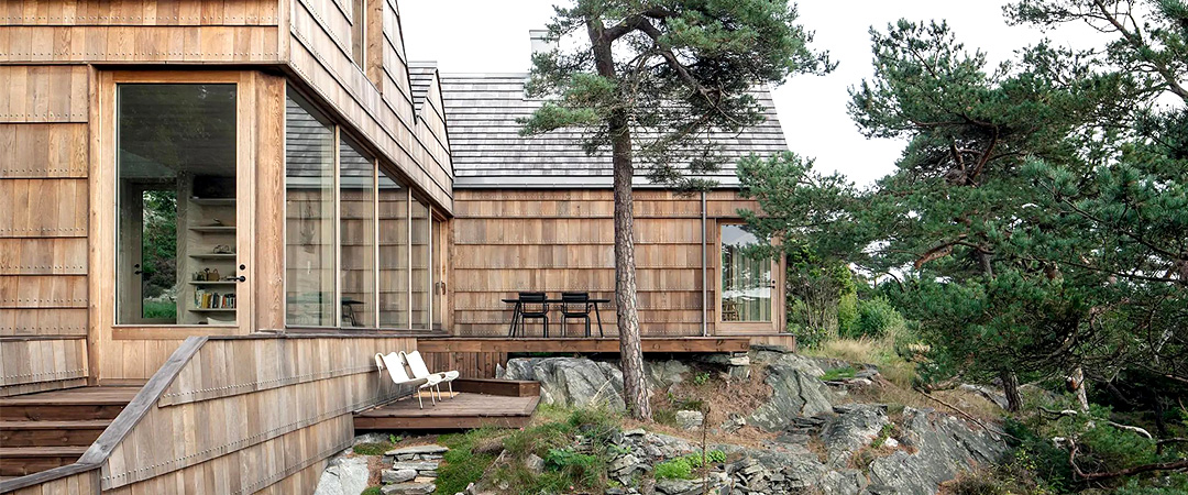 дом из древесных обрезков шведского архитектурного бюро Kolman Boye Architects