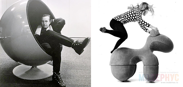 Дизайнерские кресла Bubble и Ball Chair от Ээро Аарнио, итория появления фото 1