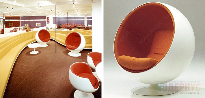 Дизайнерские кресла Bubble и Ball Chair от Ээро Аарнио, итория появления фото 3