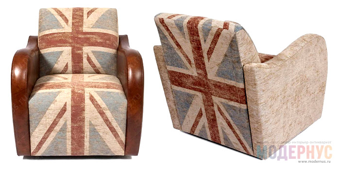 Дизайнерские кресла с флагом великобритании