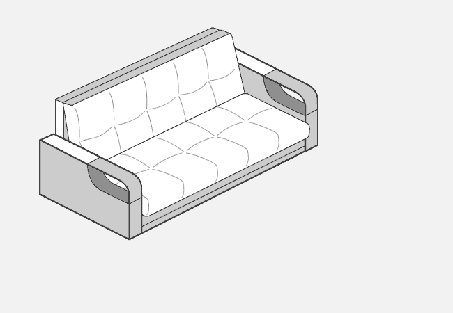 Механизм раскладки дивана-кровати Аккордеон