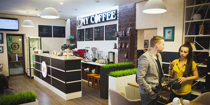 Наш дизайнерский свет в белгородской кафейне My Coffee